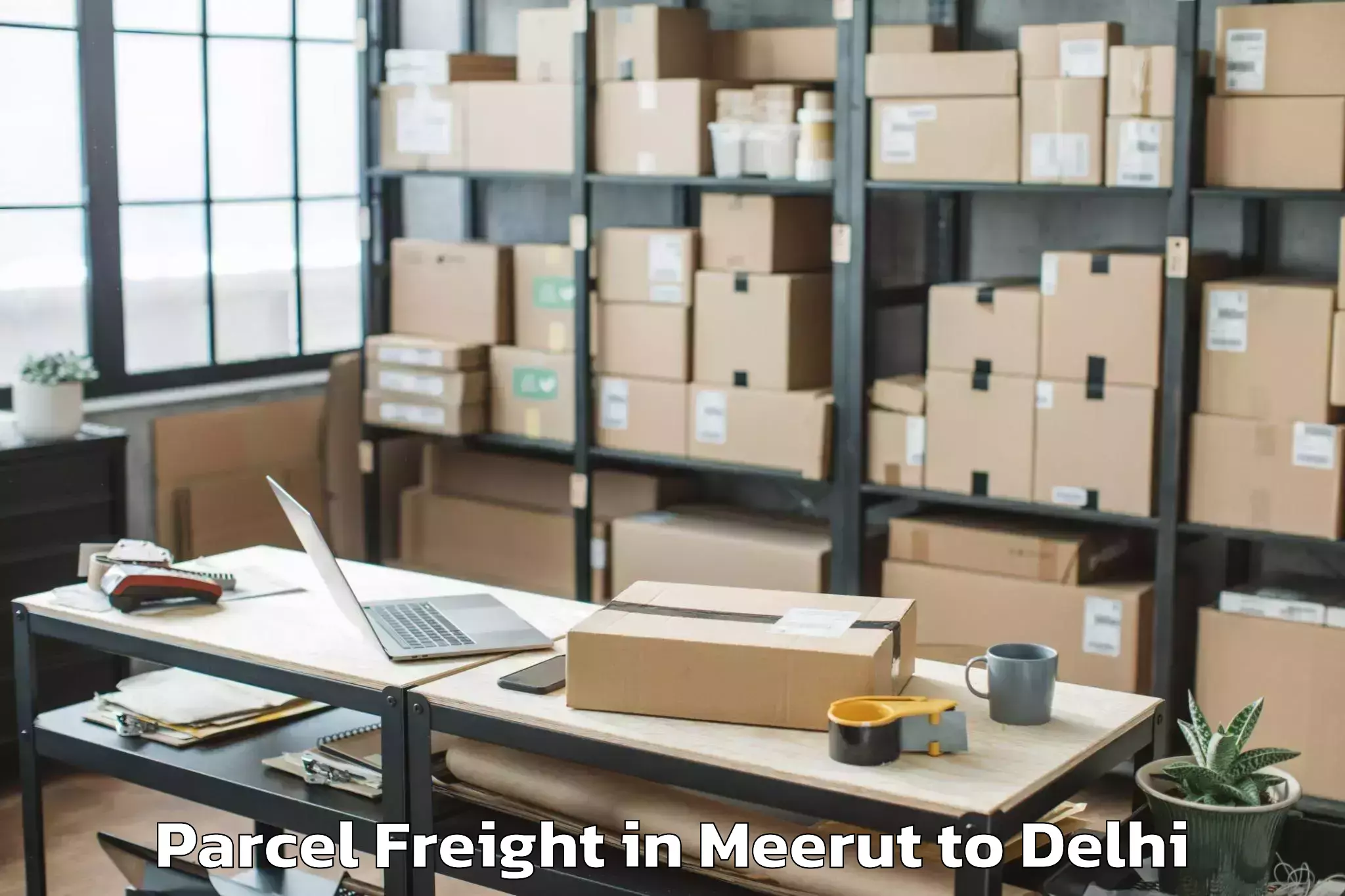 Hassle-Free Meerut to Chanakya Puri Parcel Freight